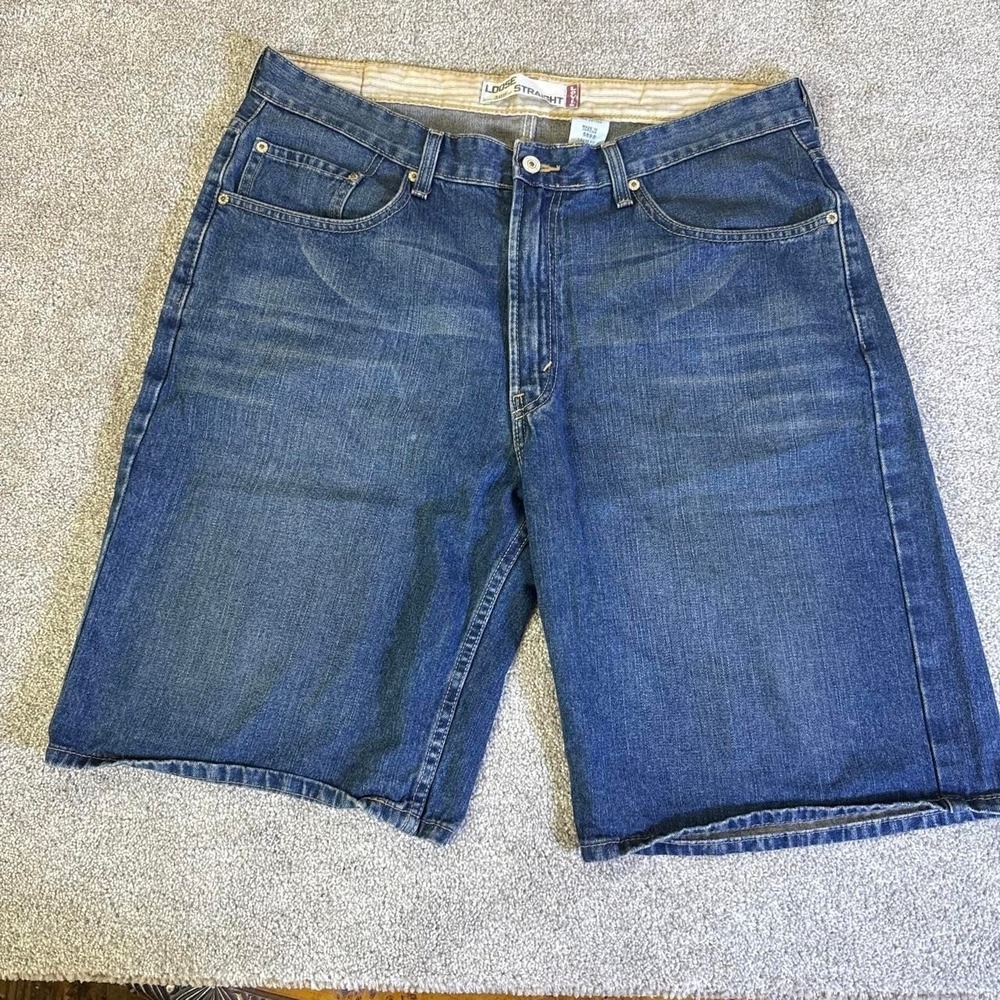 Levi's Blue Denim Shorts Men's Size 36 Classic Jean Shorts